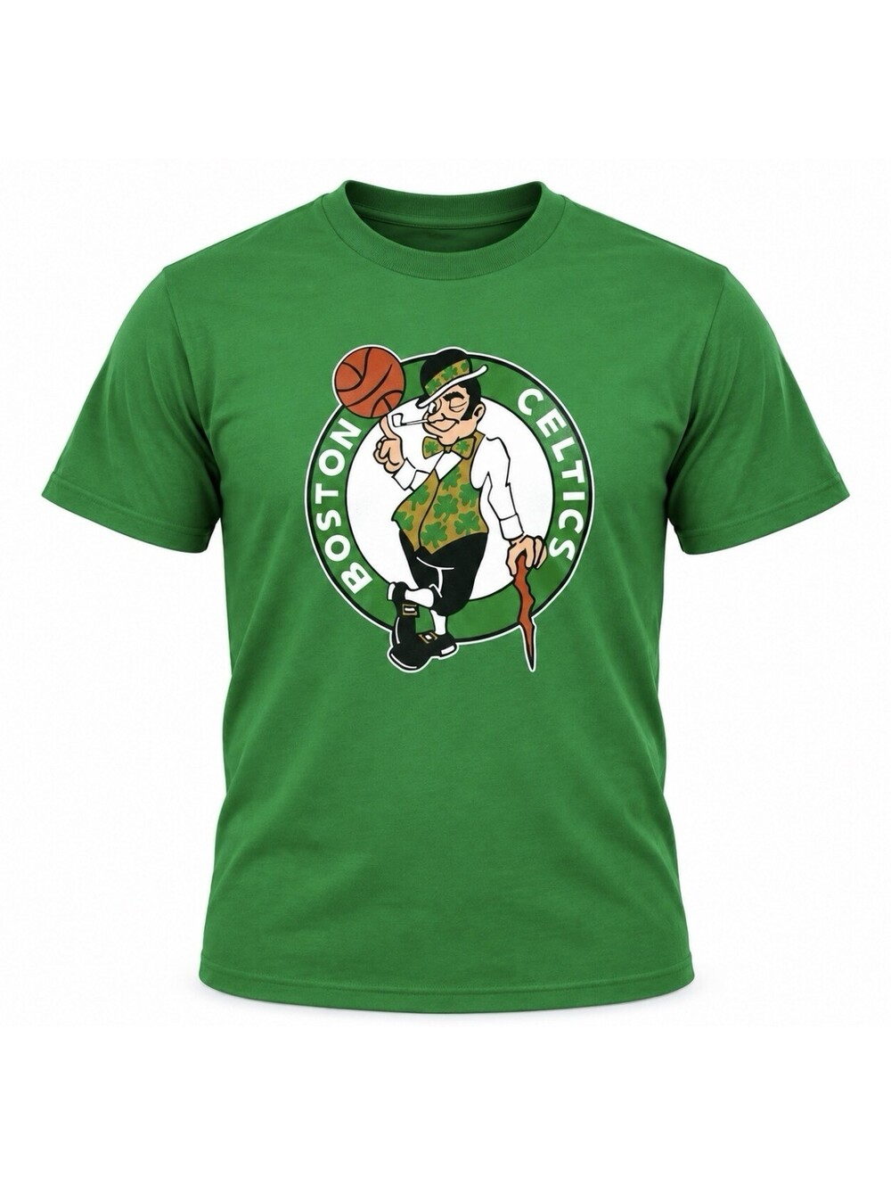 Boston Celtics Youth XL Green T-Shirt NBA Leprechaun Logo Short Sleeve Tee New